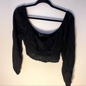 Pacsun puff sleeve crop top